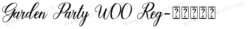 Garden Party W00 Reg字体转换